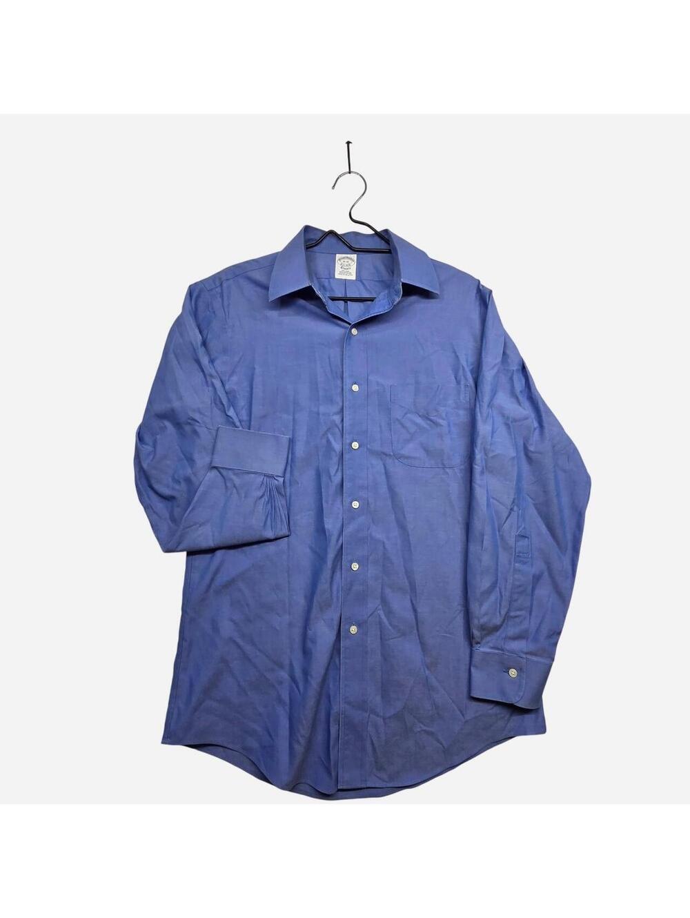 Brooks Brothers Men's Blue and Purple Shirt